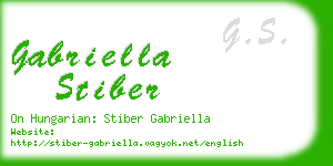 gabriella stiber business card